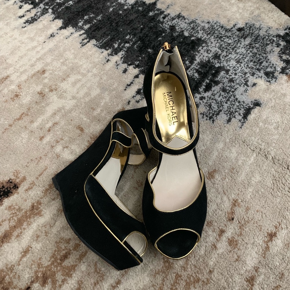 Michael Kors black wedges, size 7.5